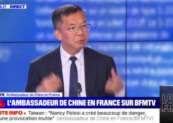 中共駐法大使叫囂：要對台灣人「再教育」驚呆網友