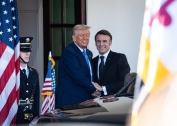 俄烏戰三周年 川普在白宮會晤馬克龍