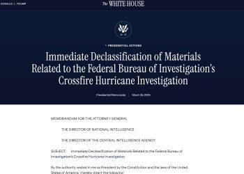 川普指示聯調局解密「交火颶風」通俄調查文件