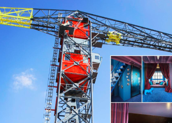 荷蘭超酷的起重機酒店 在半空中享受奢華與浪漫