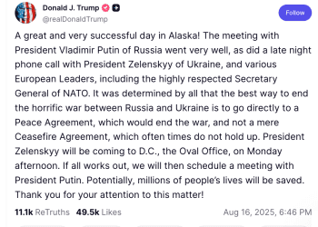 【俄烏戰爭】 川普：結束俄烏戰爭 和平協議優於停火協議