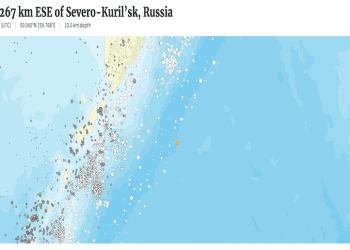 俄千島群島外海再次發生6.0級地震 過去一周10次