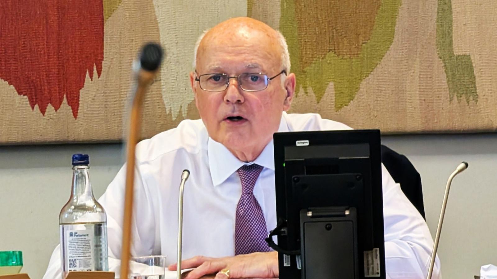 英國資深政要、前保守黨主席伊恩·鄧肯·史密斯爵士(圖片來源:明慧網)